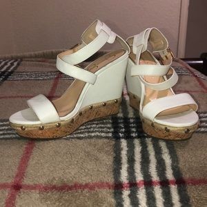 White Jessica Simpson Heels
